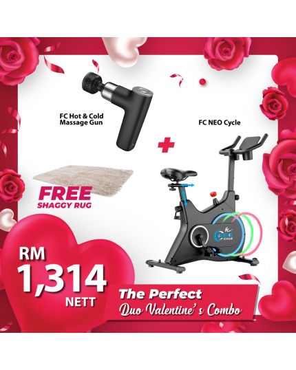 VALENTINE&#039;S PROMO PACKAGE A [FC NEO CYCLE + FC HOT &amp; COLD MASSAGE GUN + SHAGGY RUG]