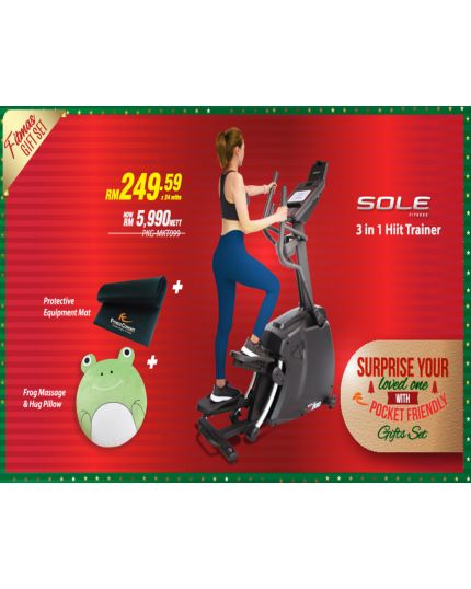 FITMAS PROMO PACKAGE C [SOLE 3 IN 1 HIIT TRAINER + FROG MASSAGE &amp; HUG PILLOW + EQUIPMENT MAT]